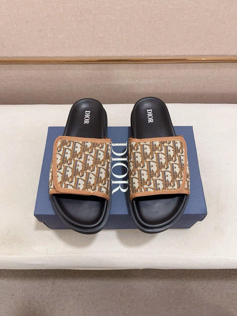 Dior - Sandale en Toile monogramme Dior Marron/Beige