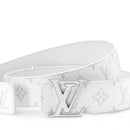 Louis Vuitton - Ceinture LV Initiales 40 mm réversible Blanc