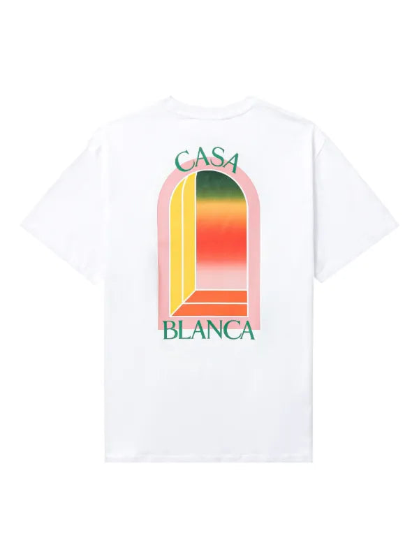 Casablanca - T-shirt Tennis Club Icon Blanc