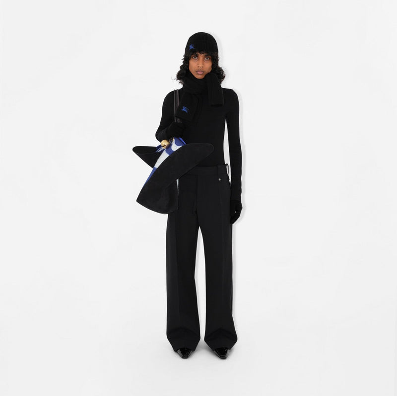 Burberry - Bonnet côtelé en cachemire Burberry