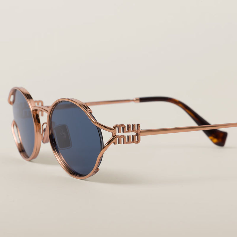Miu Miu - Lunettes de soleil Miu Miu Logo Verres Bleus