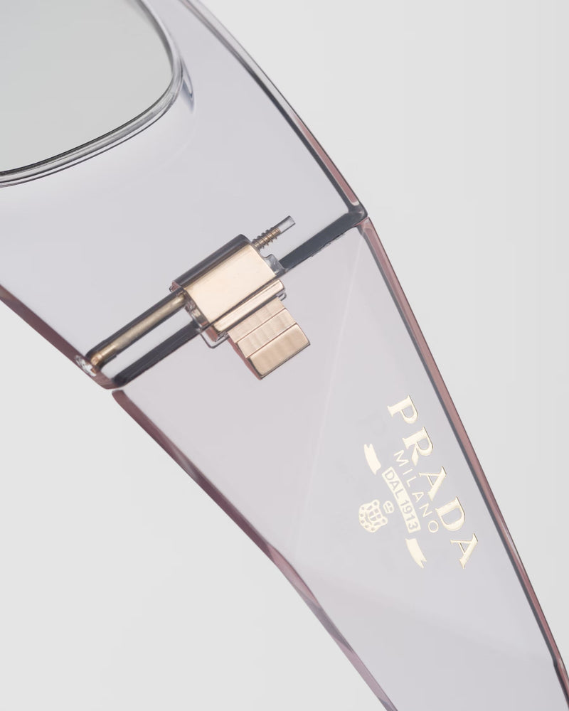 Prada - Lunettes De Soleil Prada Symbole Verres Gris Clair Transparent