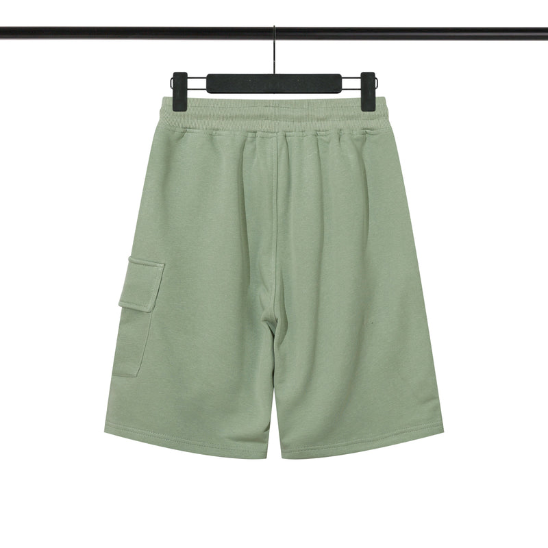 C.P Company - Shorts en coton avec poche latérale - Vert Olive