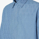 Fendi - Chemise en jacquard FF de lin Bleu Clair