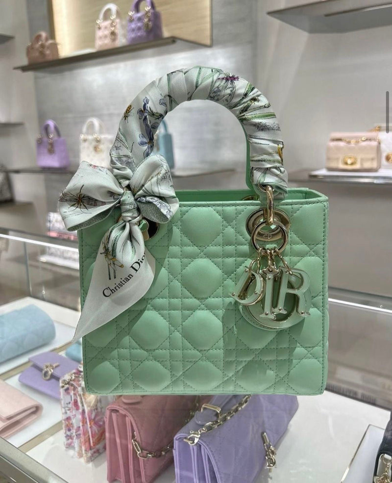 Dior - Sacs Lady Dior Moyen Vert Menthe