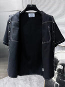 Prada - Ensemble Prada CHEMISE + SHORT en Denim Noir