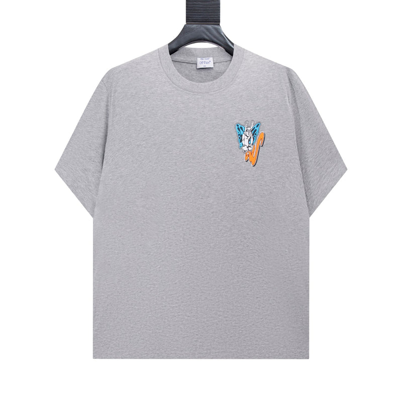 OFF-WHITE - T-shirt Off-White x Cartoon Characters à motif avant et graphique emblématique au dos Gris