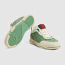 BASKETS GUCCI RE-WEB POUR HOMME Vert Blanc