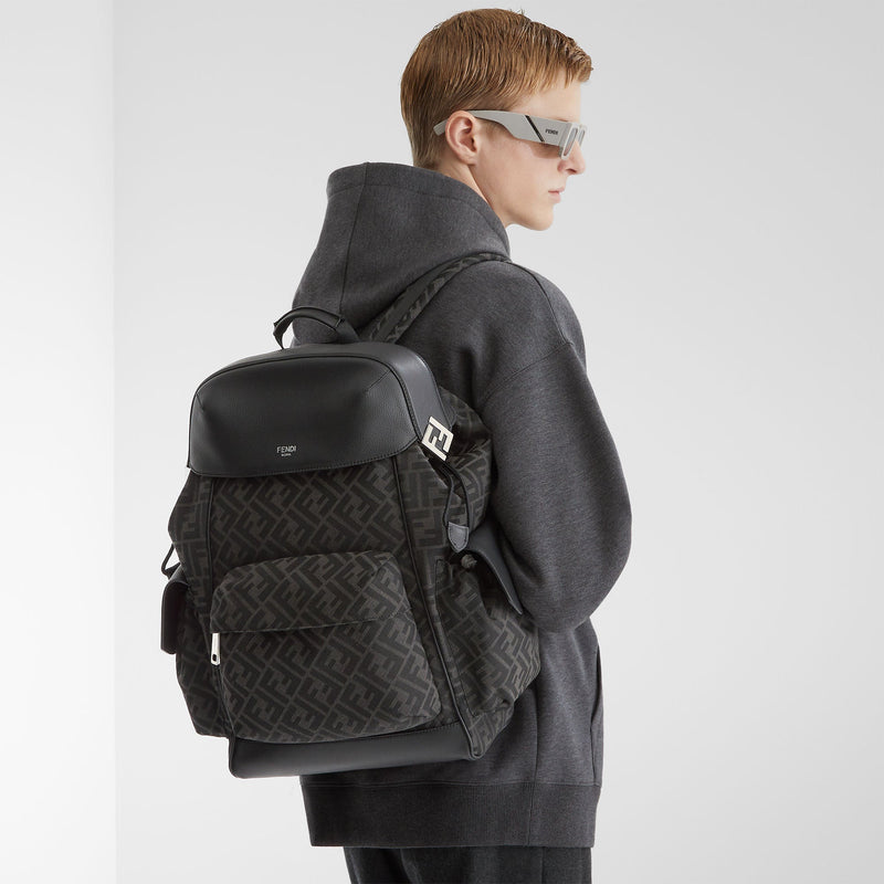 Fendi - Lunettes De Soleil Fendi Diagonal en acétate grège Gris