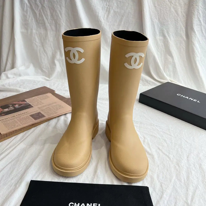 Chanel - Bottes Rain Wellington Rubber en caoutchouc (3 coloris)