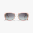Chanel - Lunettes de soleil rectangles Rose Pâle Verres Gris