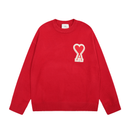 Ami Paris - Pull Paris Rouge Coeur Rouge