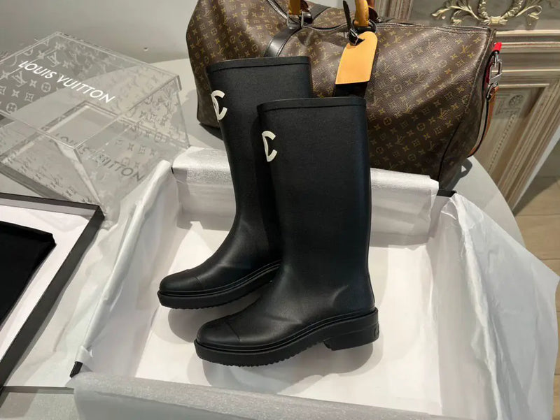 Chanel - Bottes Rain Wellington Rubber en caoutchouc (3 coloris)