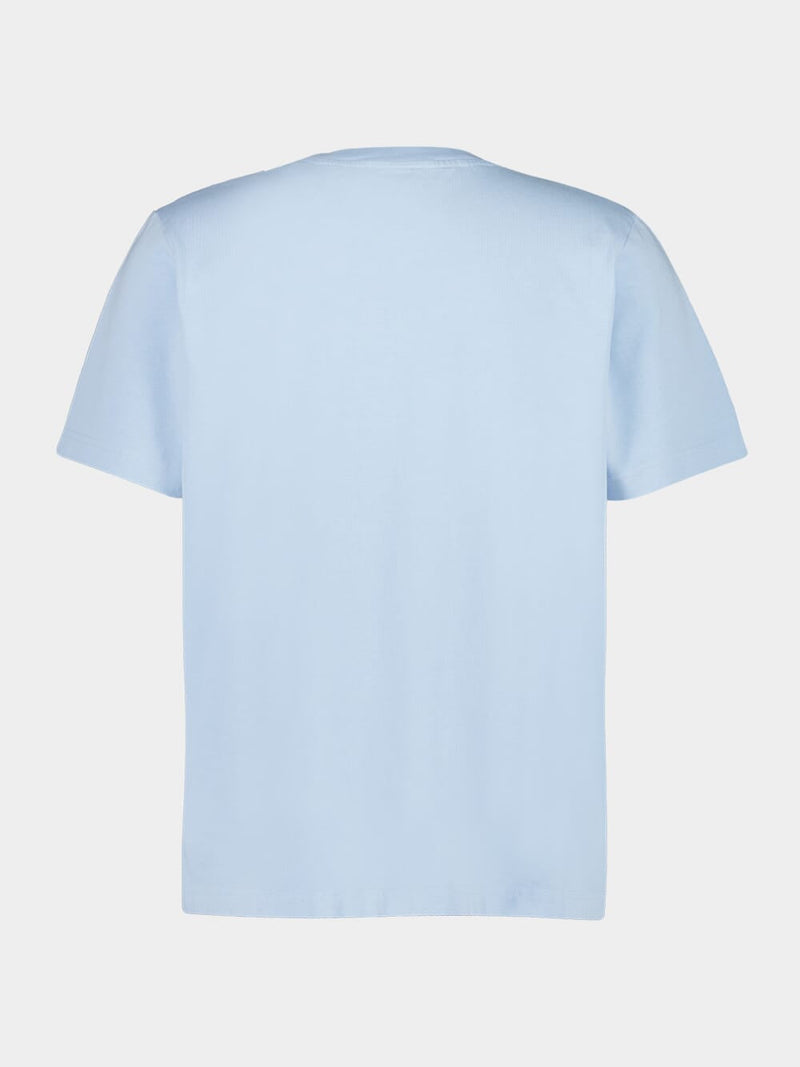 Casablanca - T-shirt Logo Montagne Bleu
