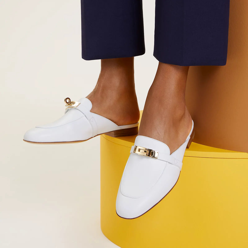 Hermès - Mules Oz Blanc II