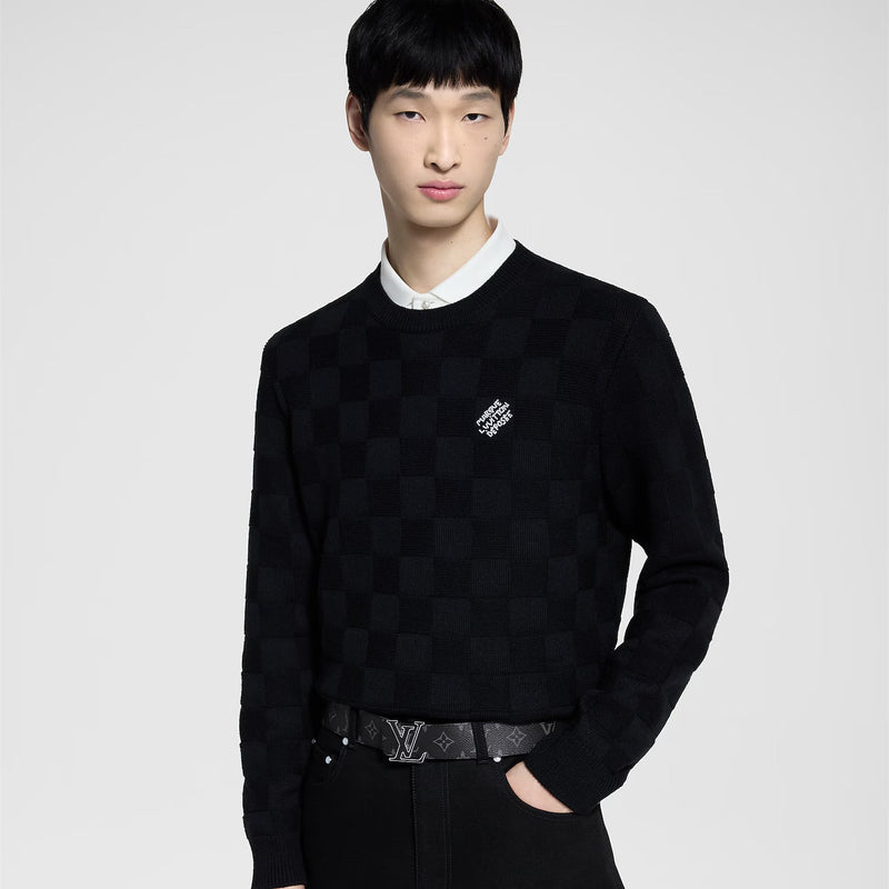 Louis Vuitton - Ceinture LV Initiales 40 mm réversible Noir