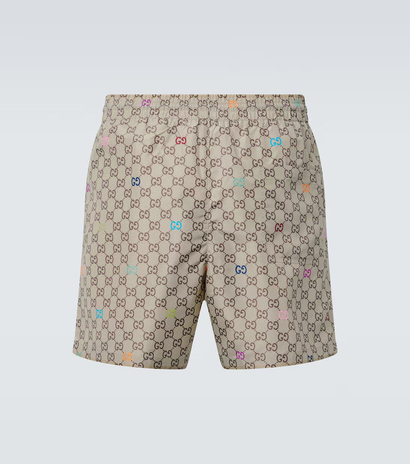 GUCCI - Short de bain GG imprimé en multicolore