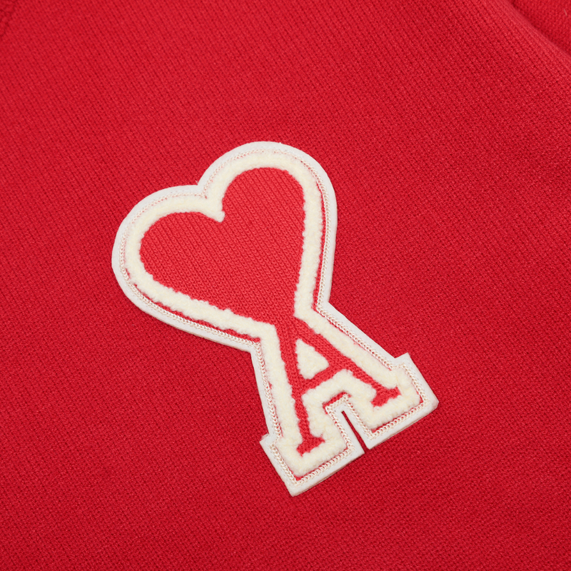 Ami Paris - Pull Paris Rouge Coeur Rouge