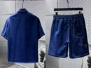 Prada - Ensemble Prada CHEMISE + SHORT Bleu