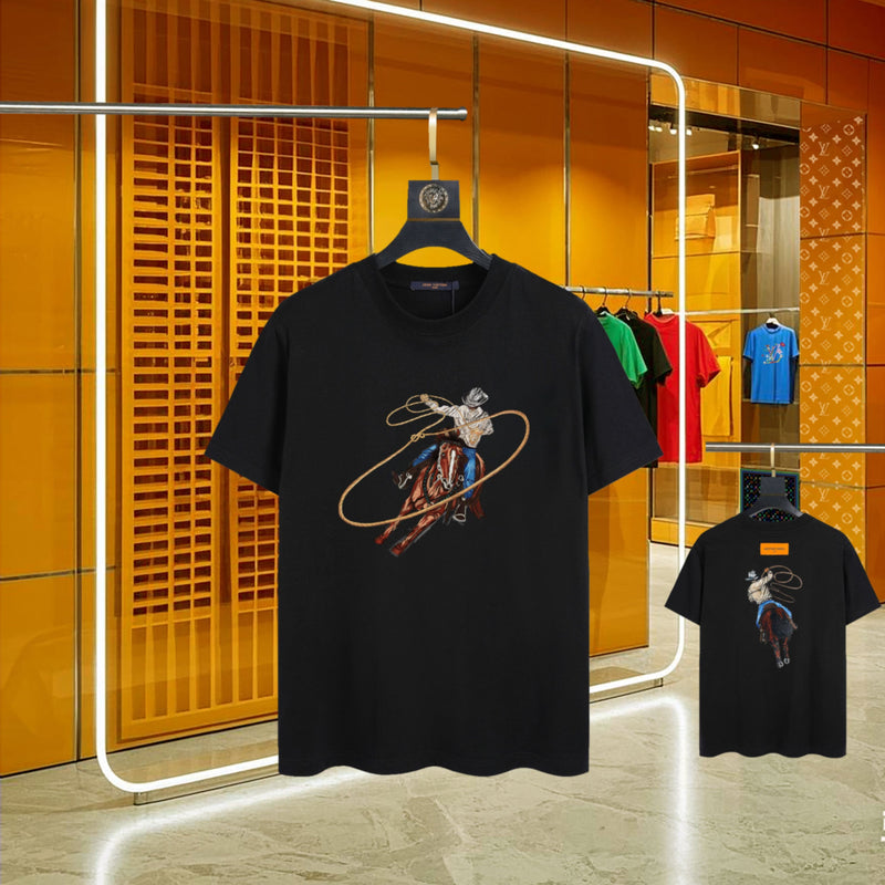 Louis Vuitton - T-shirt manches courtes Cow-Boy Noir