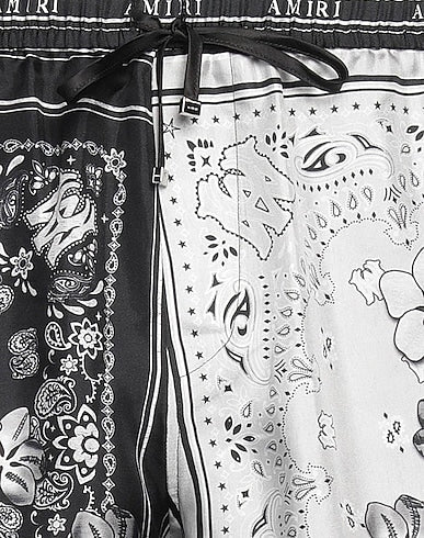 Amiri - Short en soie imprimé cachemire