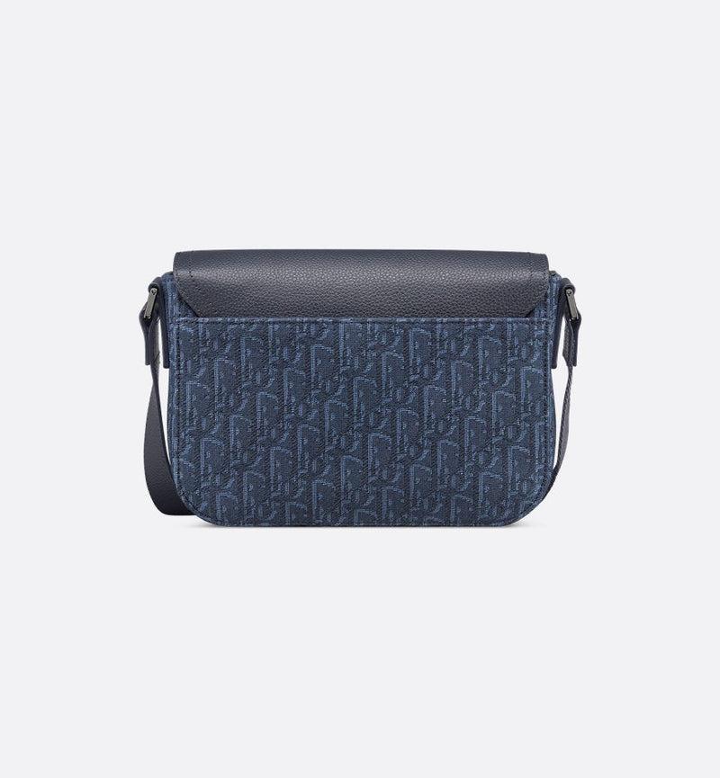 Sac Messenger à rabat Saddle Small bleu marine