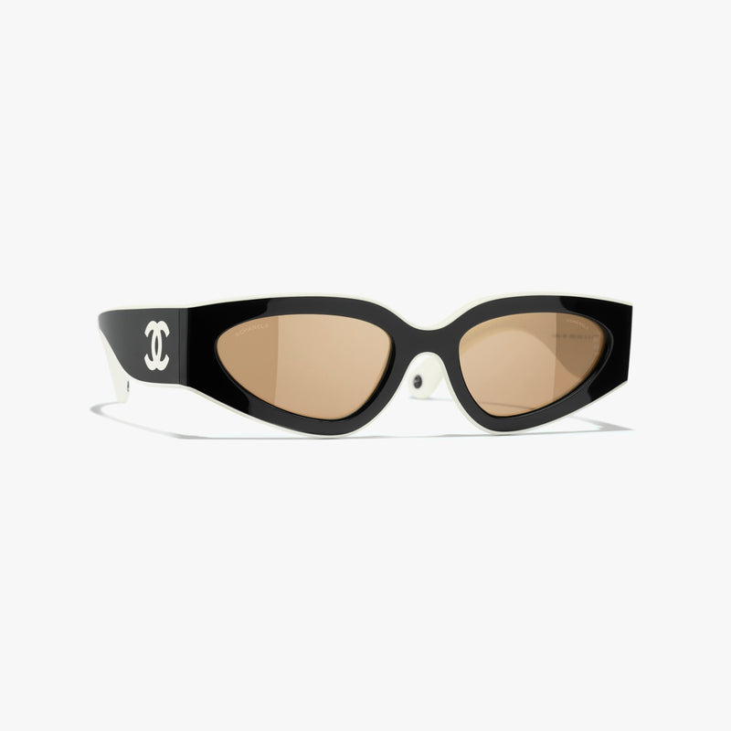 Chanel - Lunettes de soleil de Chat Noir & Blanc
