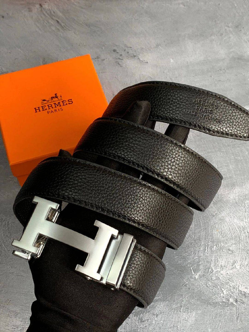 Hermès - Ceinture Réversible Noir