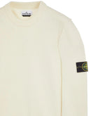 Stone Island - Pull à col rond tricot coloris naturel