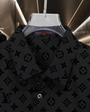 Louis Vuitton - Chemise manches longues motif intégral LV Noir
