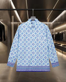 Louis Vuitton - Chemise manches longues motif intégral LV coloré Nuance de Bleu