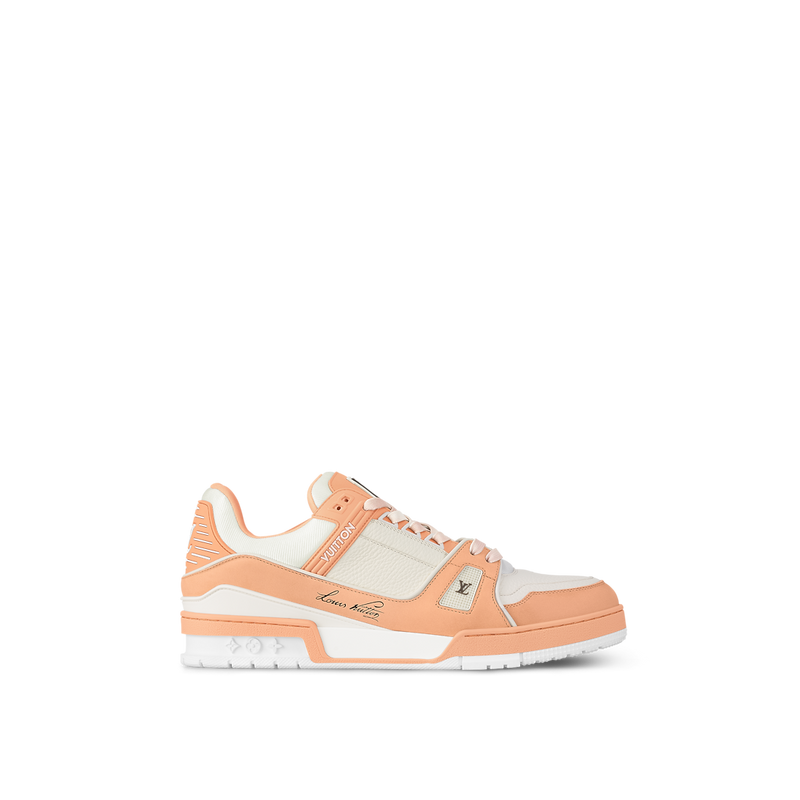 Sneaker LV Trainer Pêche Beige