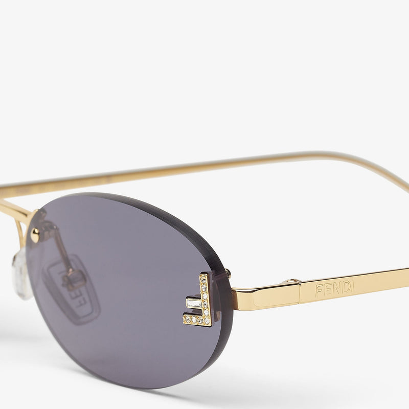 Fendi - Lunettes De Soleil Fendi First Crystal Bleu