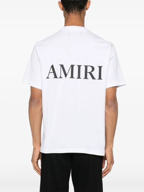 Amiri - T-shirt en coton à logo imprimé Blanc