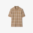 Burberry - Polo en coton Check Broom
