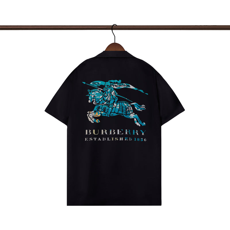 Burberry - Chemise Burberry avec motif graphique et logo - Noir