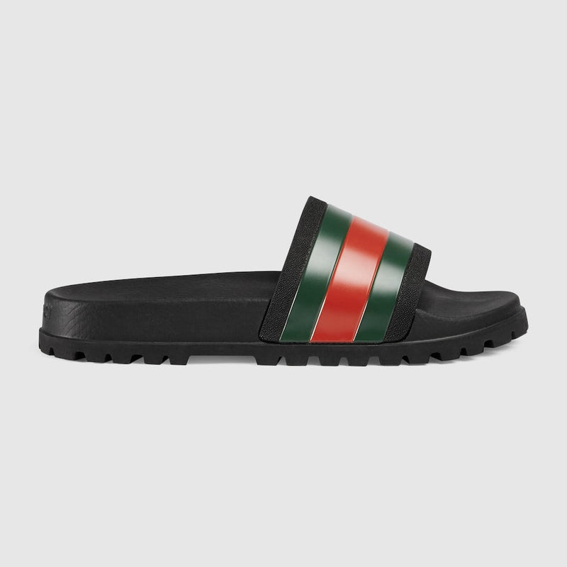 Gucci - Sandales en Caoutchouc Noir