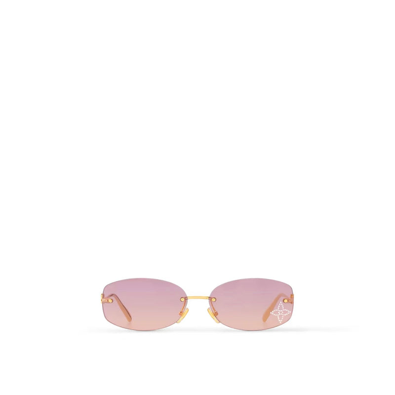 Louis Vuitton - Lunettes de soleil ovales LV Glam 2.0 Rose