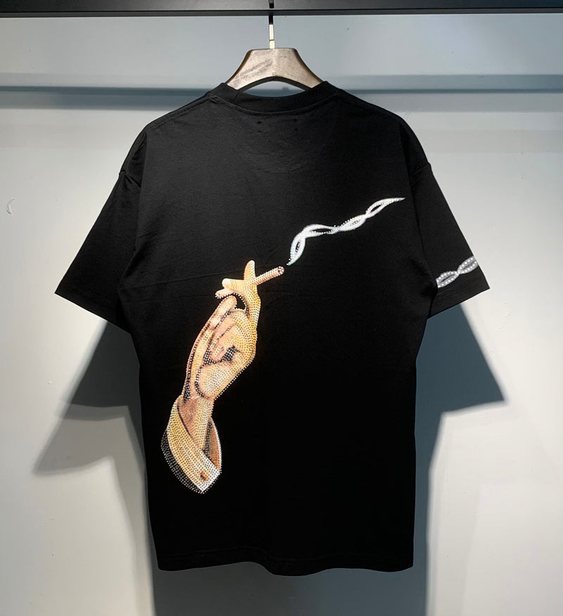 Amiri - T-shirt en coton Smoke Noir