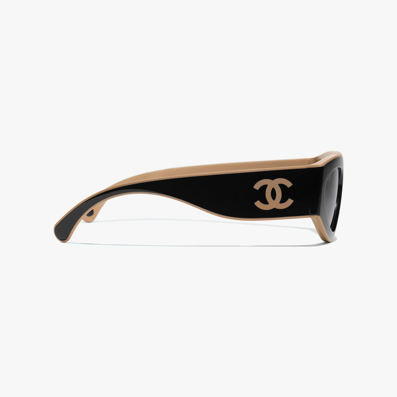 Chanel - Lunettes de soleil de Chat Noir & Beige