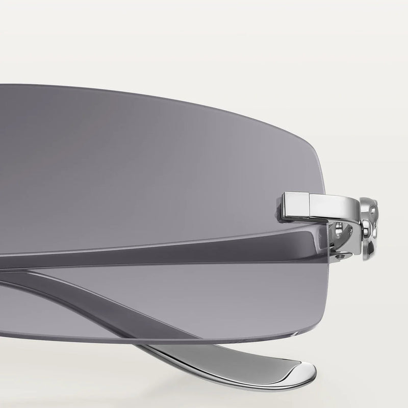 Cartier - Lunettes solaires Panthère Gris / Verres Gris Dégradés