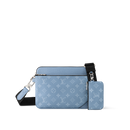 Sac Trio Messenger Bleu Ciel