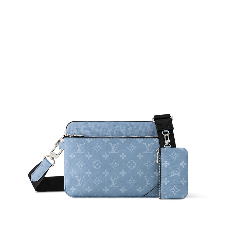 Sac Trio Messenger Bleu Ciel