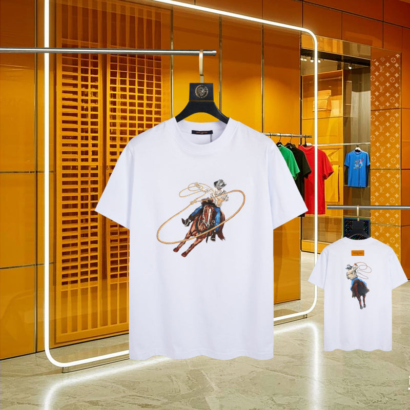 Louis Vuitton - T-shirt manches courtes Cow-Boy Blanc
