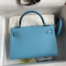 Hermes - Birkin 19 cm Bleu azur