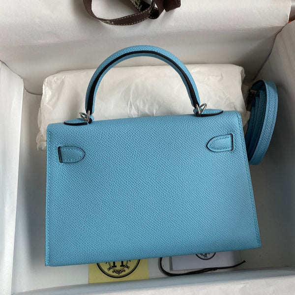 Hermes - Birkin 19 cm Bleu azur