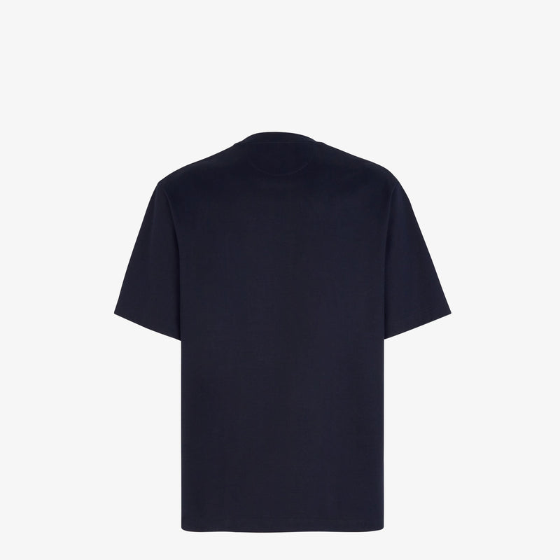 Fendi - T-shirt en coton FF Bleu