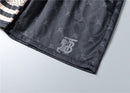 Burberry - Shorts avec motif monogramme et bande colorée - Noir