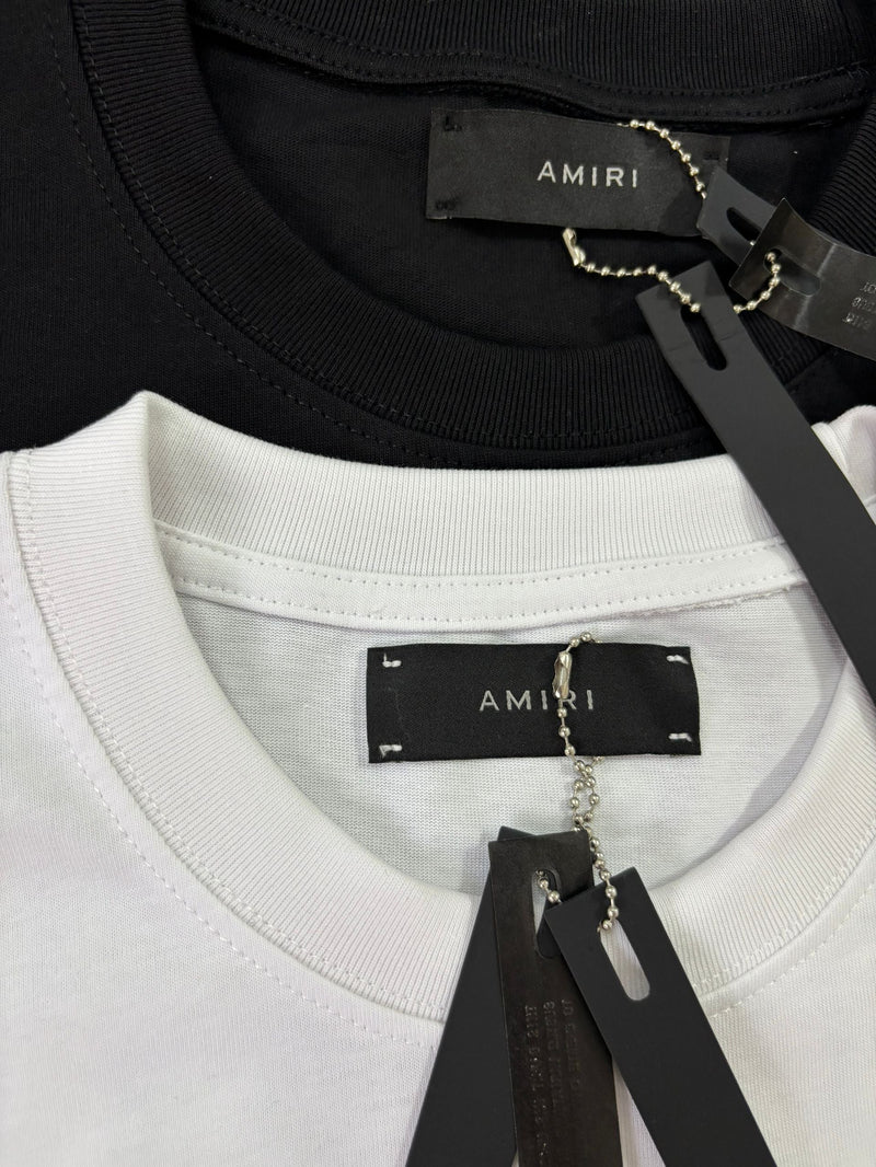 Amiri - T-shirt écriture coloré Noir