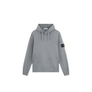 Stone Island - Pull à capuche à badge gris